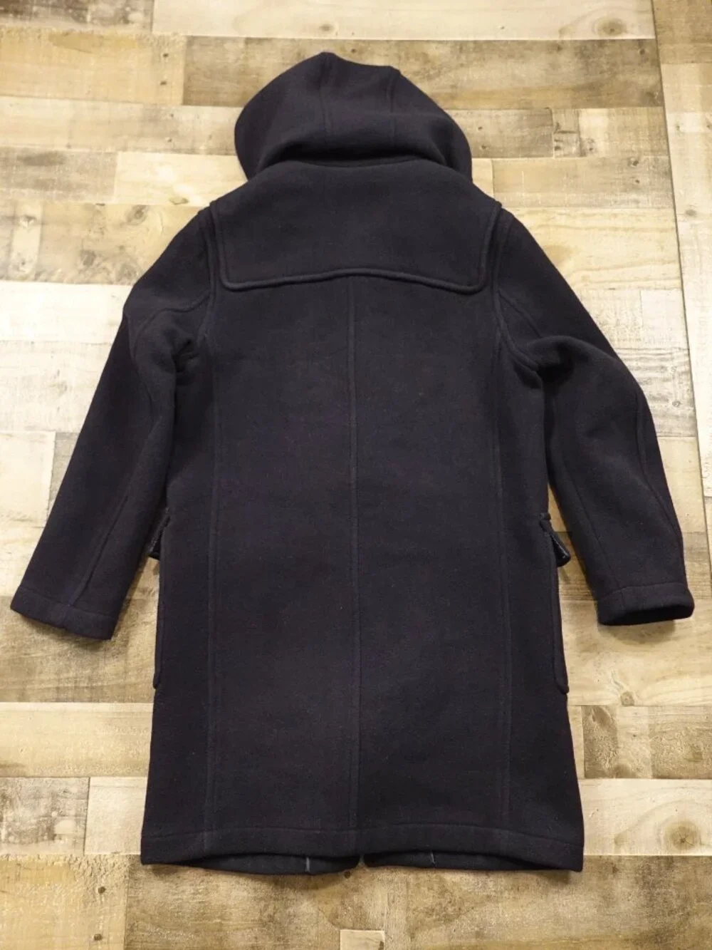 Brooks Brothers Duffle Coat Men’s Medium Navy 100% Wool Hooded Toggle